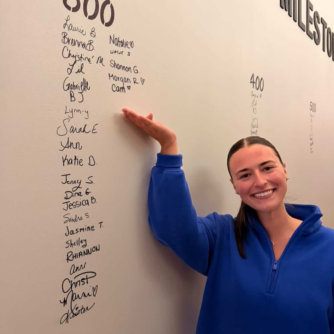 Today was a special day for this very special lady❤️ @camrynclost hit her 300th ride today and we could not be happier for her!  Cam is someone who always walks in with a warm smile and who puts her whole heart into each class&hellip;her love for REV