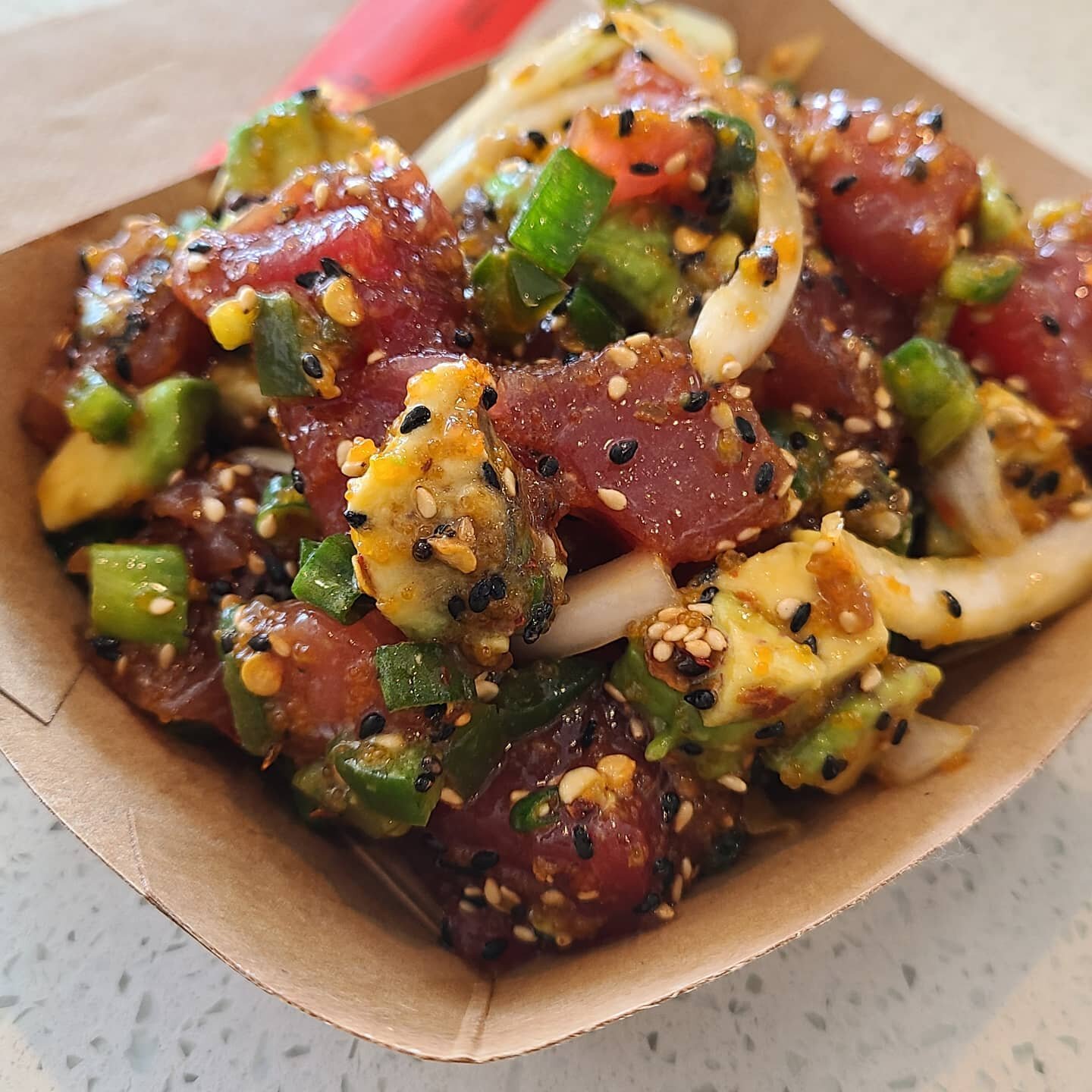 Our.authentic poke is next level when you order the big eye tuna!! This tuna is what inspired us in Hawaii.. let it inspire you!!

#freshcatch #realpoke #pokebowls #freshtuna #atxfood #austin360eats #texasmonthlyeats #takeout