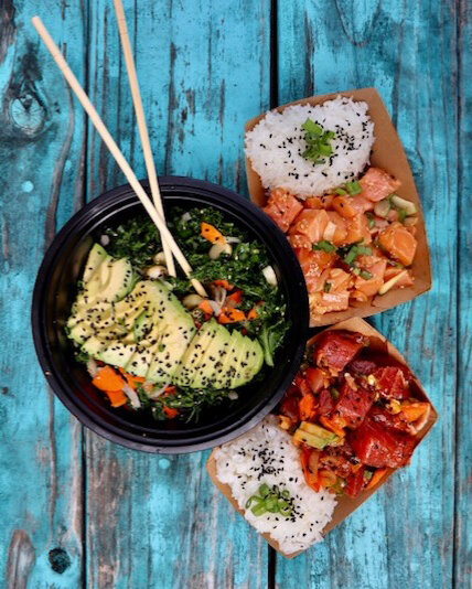Asian Kale Salad, Shiso Salmon and a JT's Ahi Poke.. 3 of our most popular signature dishes just waiting to make your life better!