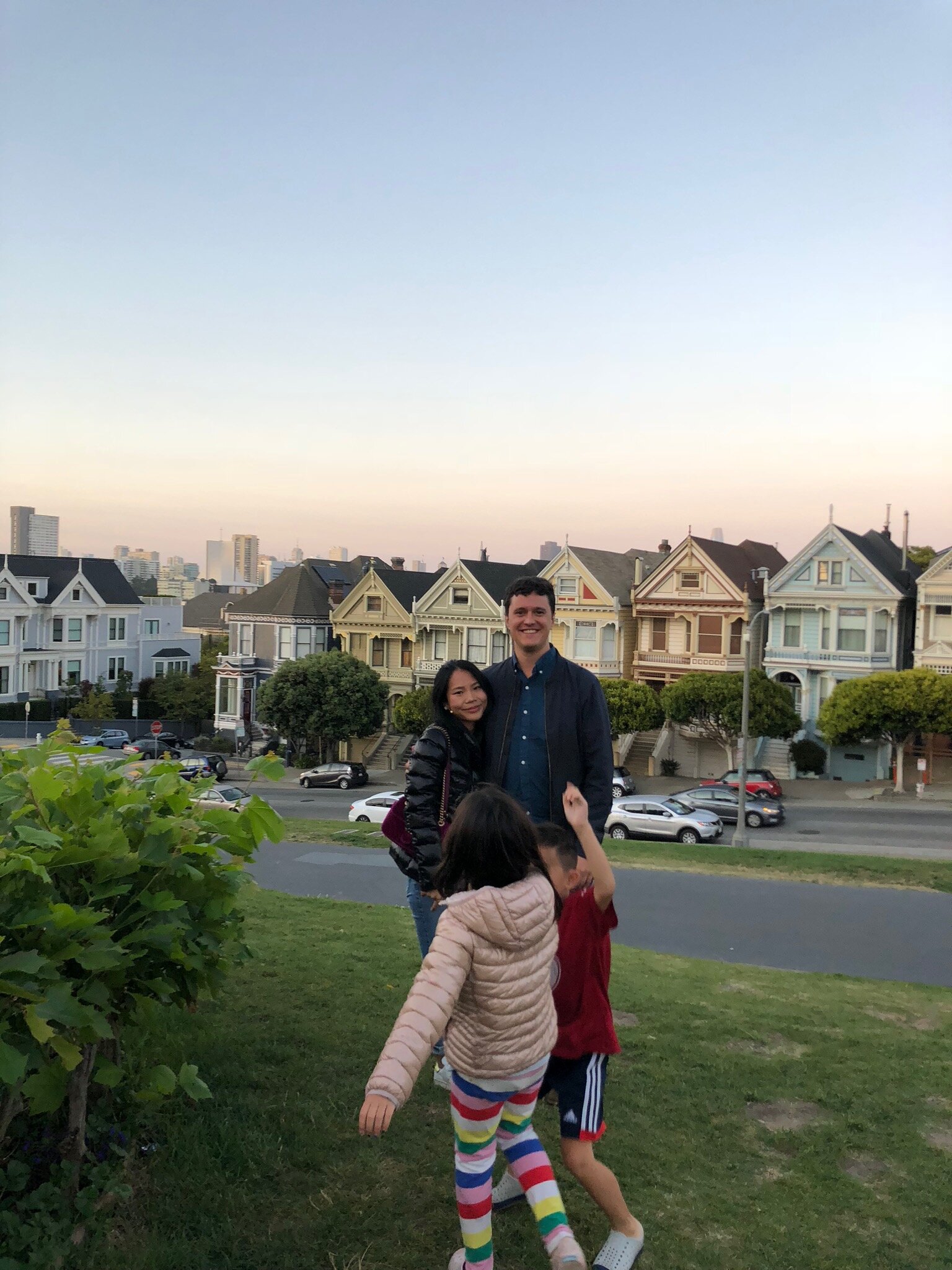 Painted Ladies with Hanh's niece & nephew