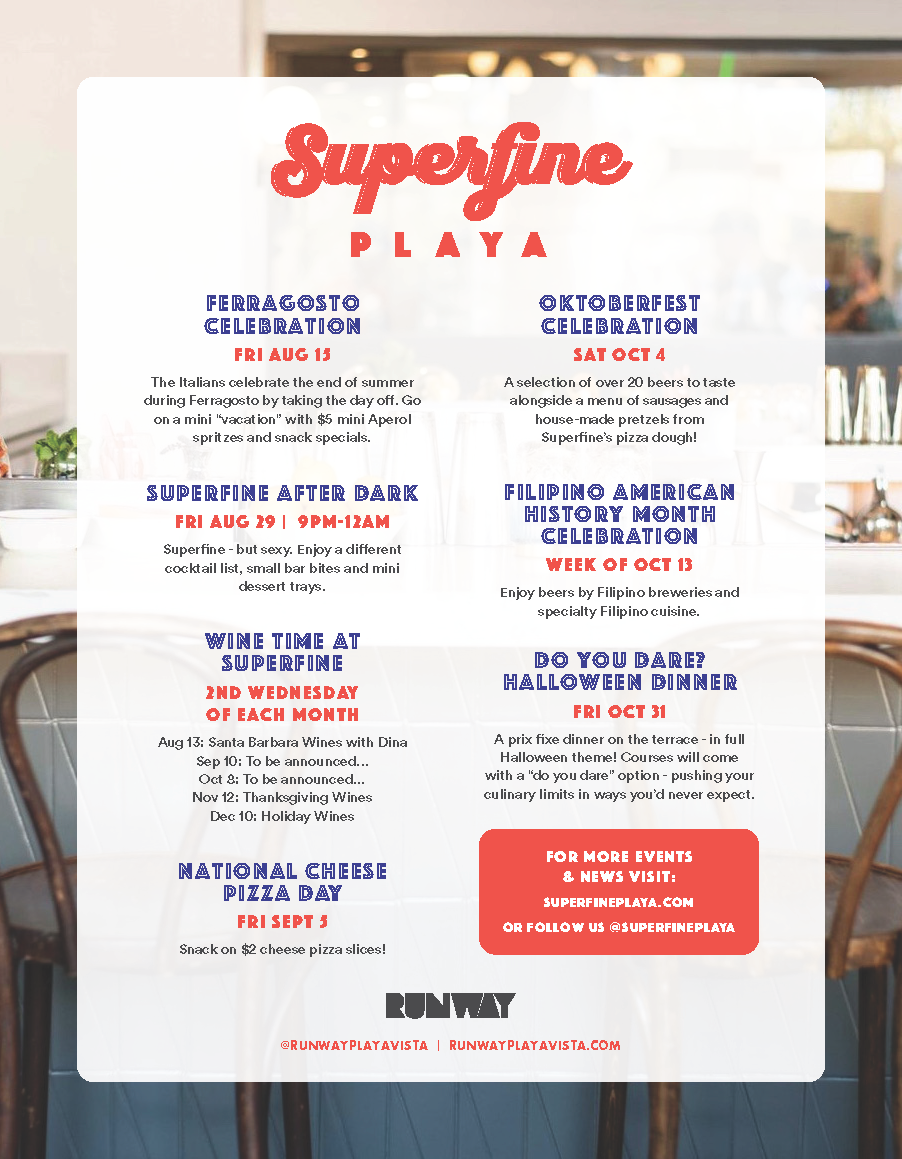 Superfine Calendar of Events