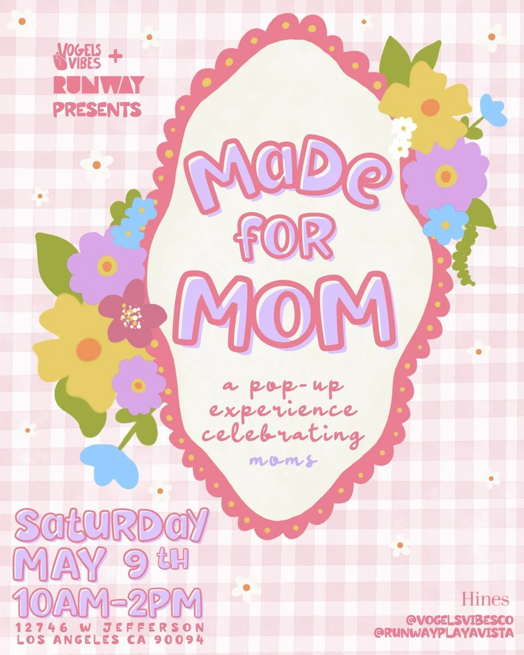 Celebrate the moms who mean everything 💐 Join us at RUNWAY Playa Vista for a pop-up experience designed just for them, filled with thoughtful shopping, sweet moments, and a few special surprises along the way. 💖⁠
⁠⁠
🌷 Free Custom Mini Bouquets: Th