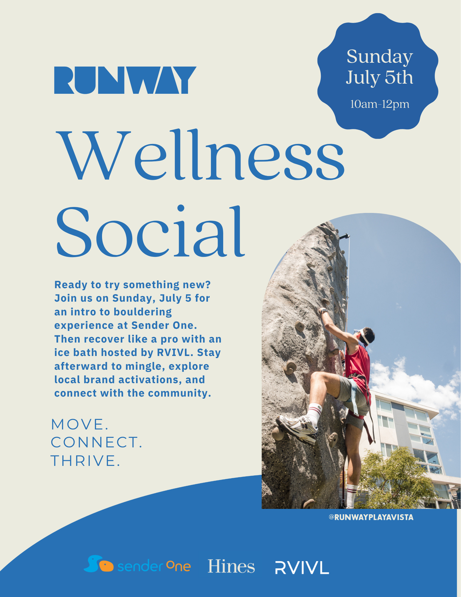 Sunday Wellness Social with Sender One and RVIVL