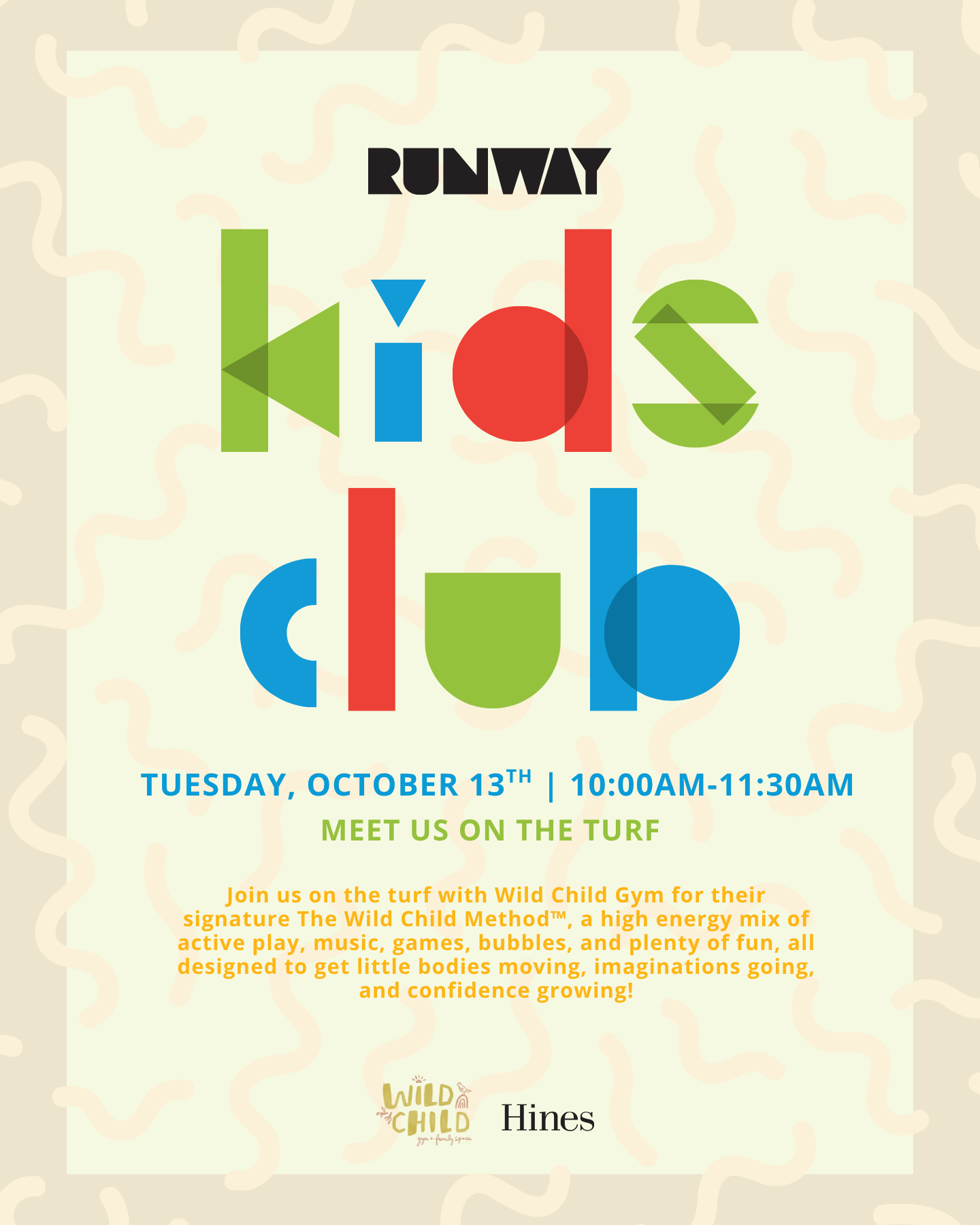 Kid's Club at RUNWAY with WIld Child