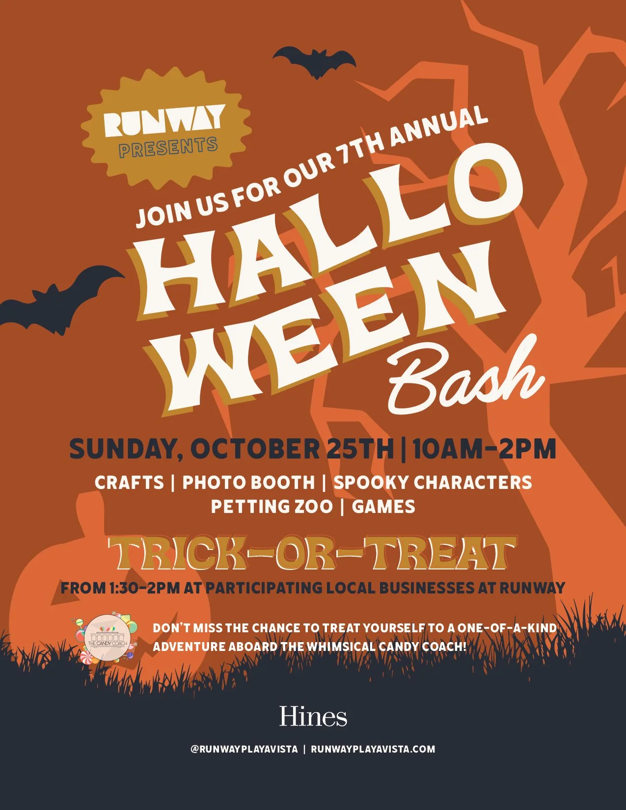 RUNWAY HALLOWEEN BASH &amp; CANDY COACH EXPERIENCE