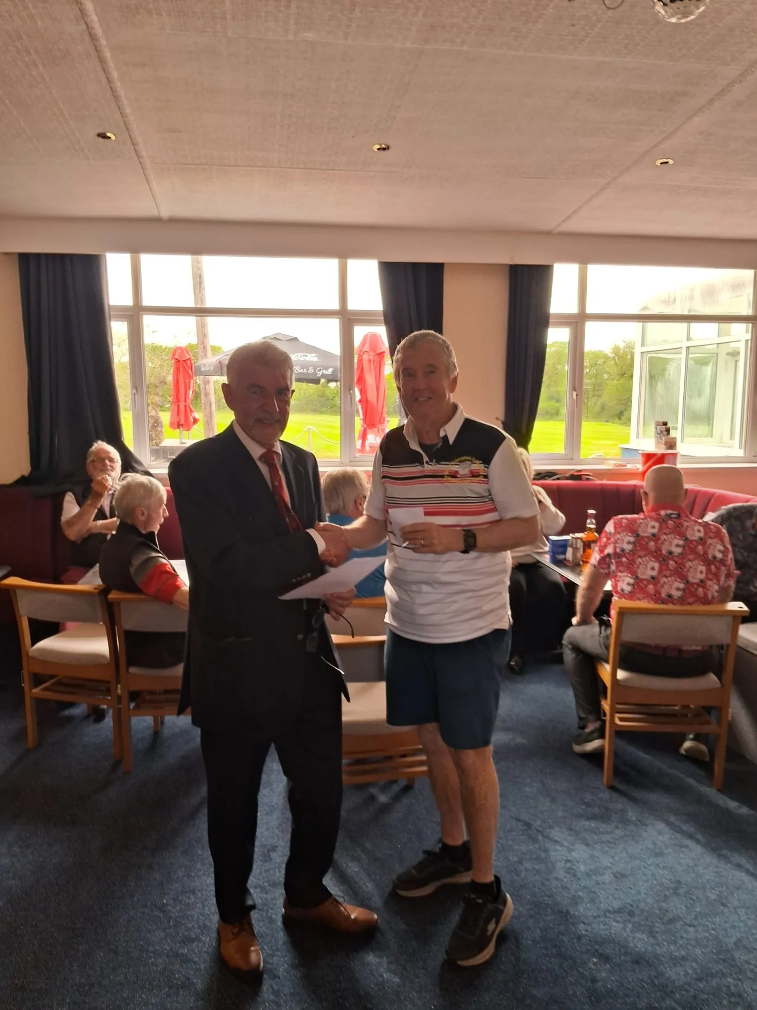 A Sayers won the Members Draw