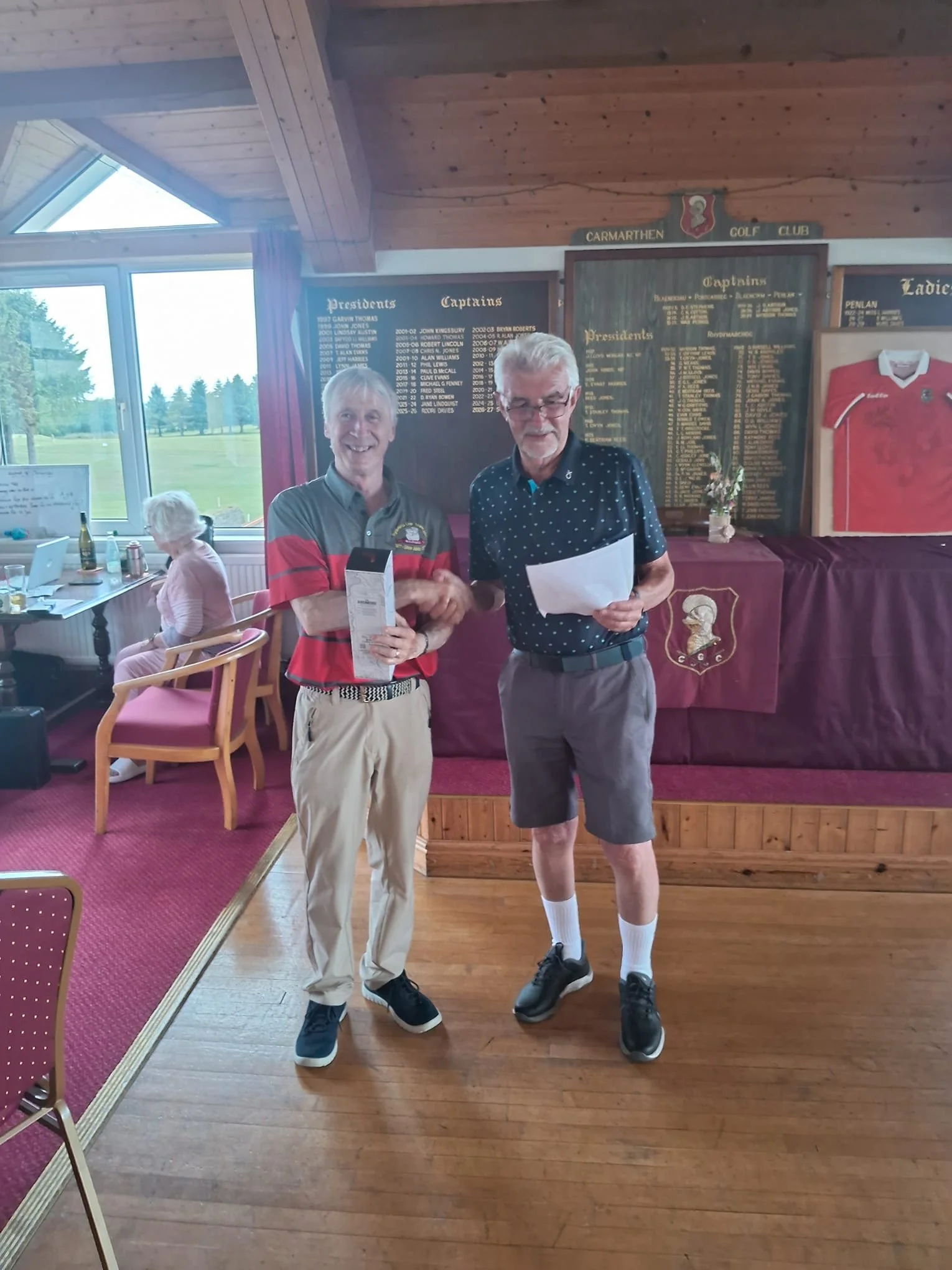 Paul Gregory won the raffle