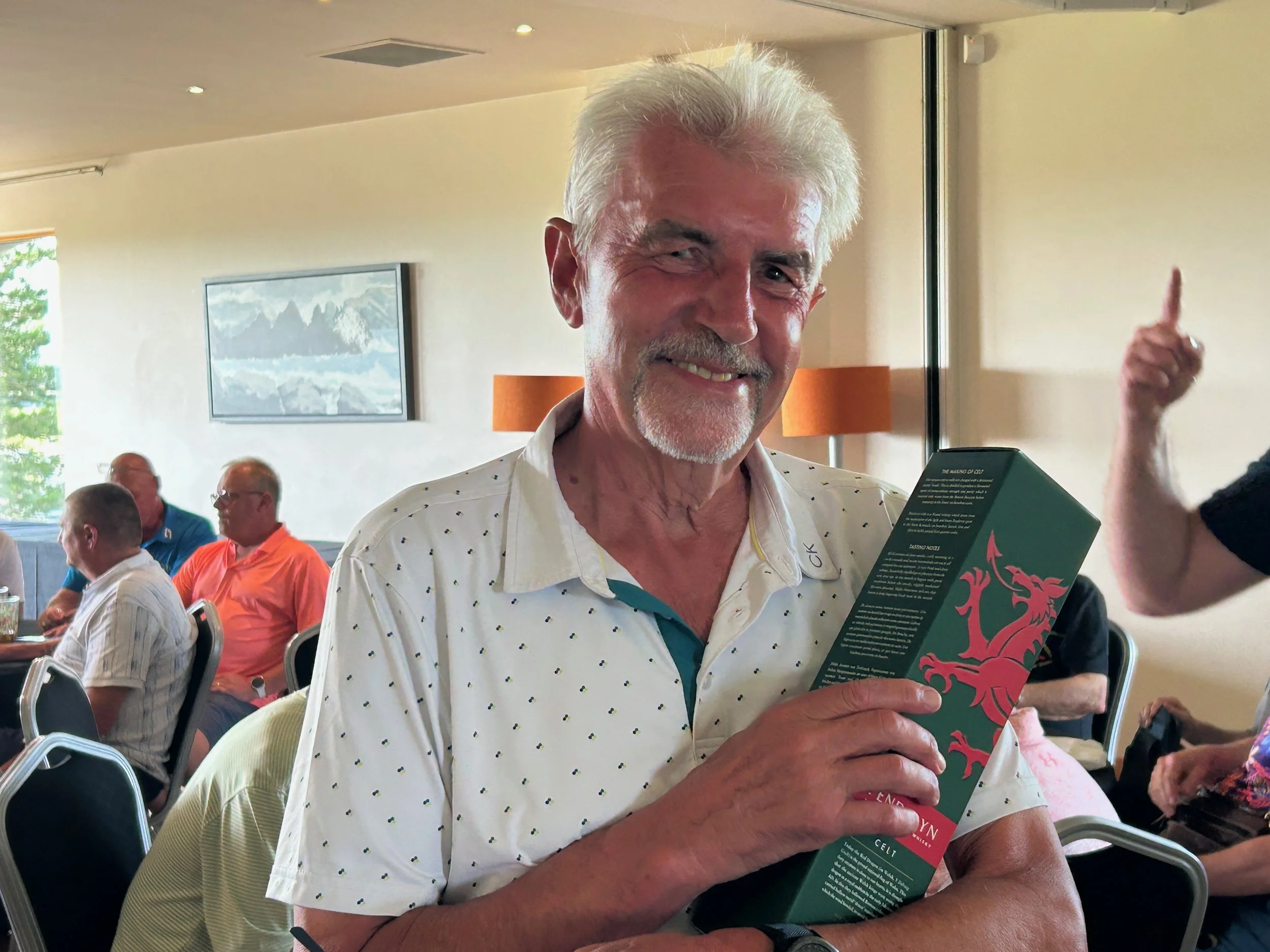 Richard Evans won the raffle