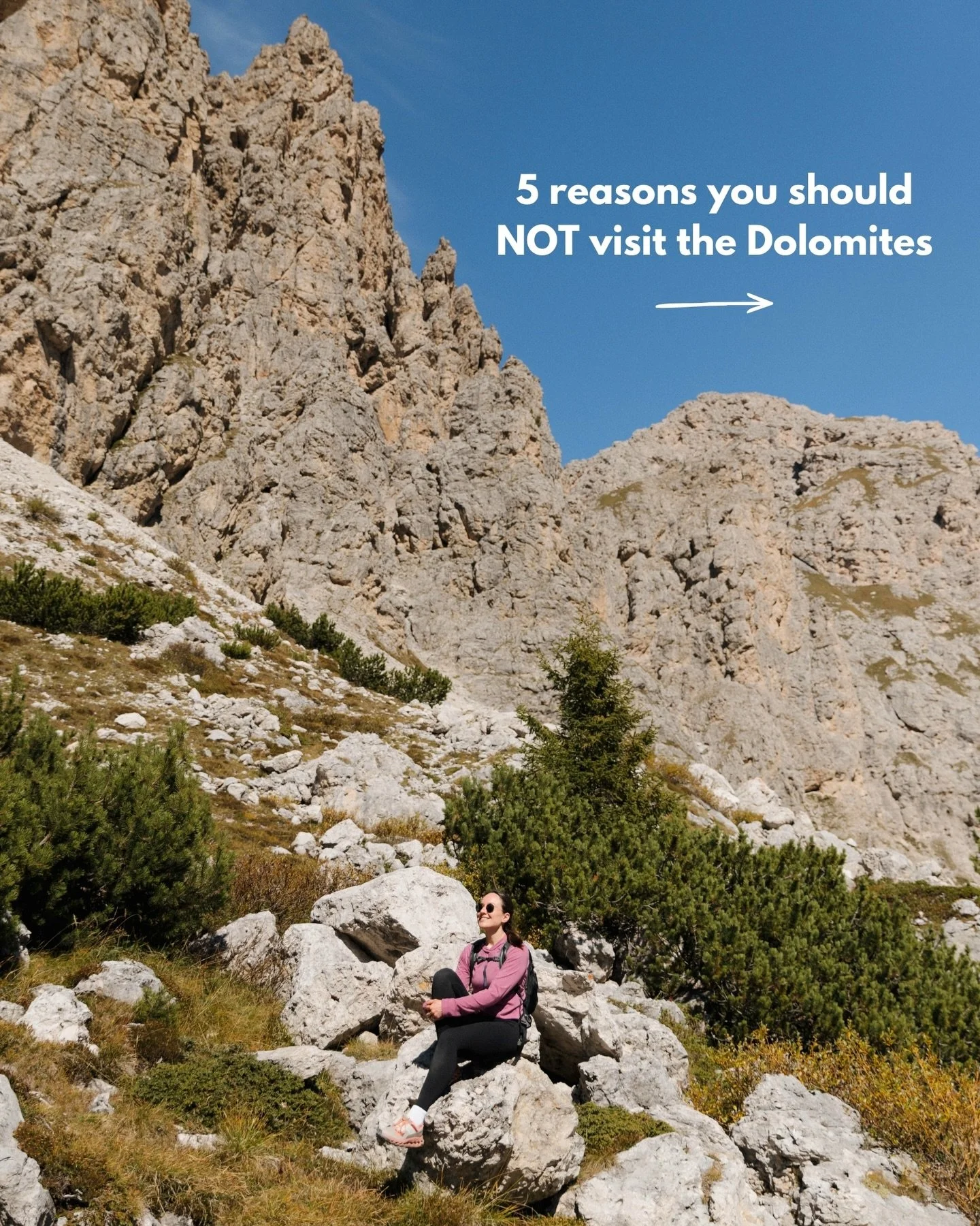 Literally awful 👀😏

But in all seriousness...

The Dolomites have to be some of the most epic mountains in the world. Am I biased by living at the base of them? Maybe. But there&rsquo;s no doubt this area of Italy is an outdoorsy person&rsquo;s par