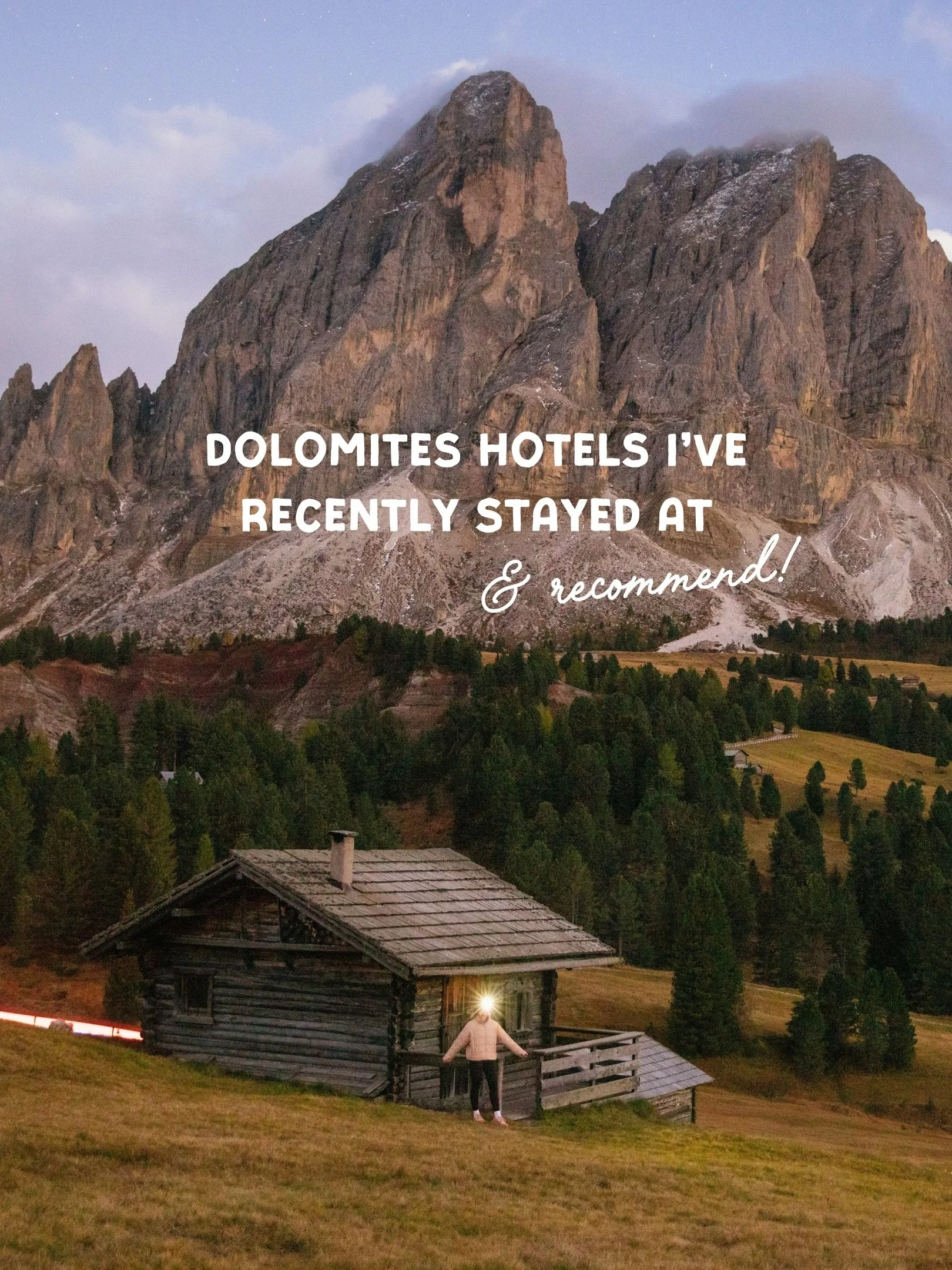 7 hotels in the Dolomites I&rsquo;ve recently stayed at (and would totally recommend!)

📌 SAVE this post for planning your Dolomites trip ⛰️🥾

1. &Uuml;tia de B&ouml;rz - Elevated mountain hut vibes in a super peaceful setting along Passo delle Erb