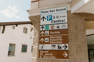 Signposts In Seceda How to Visit the Seceda Ridgeline in the Dolomites (Local's Guide)