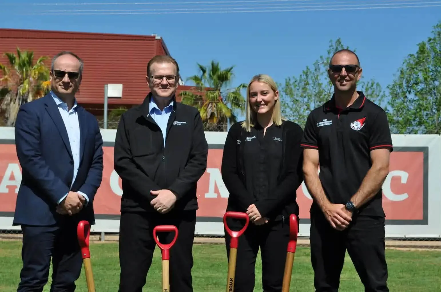 Proud to support another exciting step forward for our local community.

The Renmark Club was proud to be invited to the official breaking-of-ground ceremony for the Renmark Olympic Soccer Club  Change-room &amp; Club room Development Project.

As a 