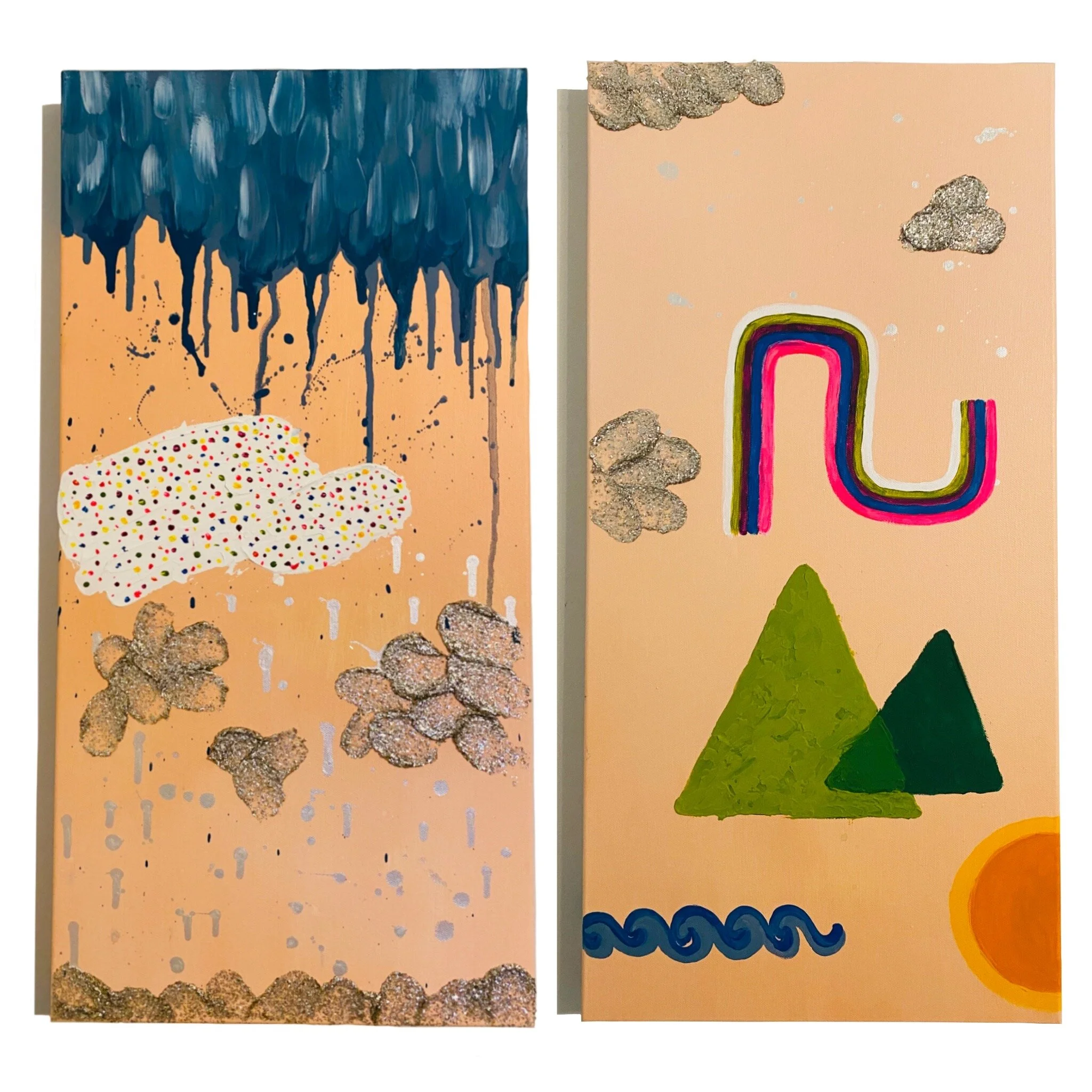 My Hawaii - Diptych 12x24 (each), Acrylic on Canvas