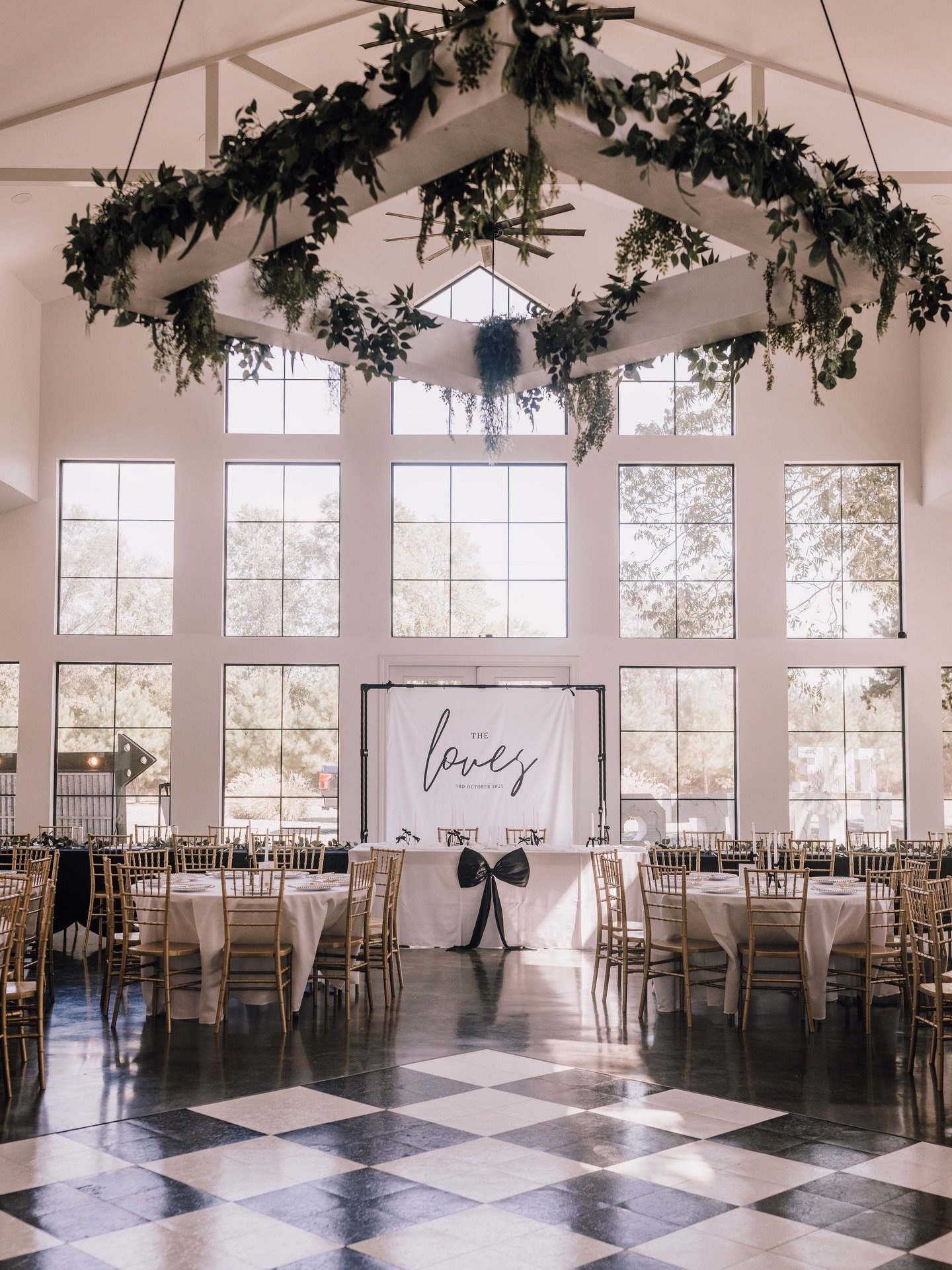 The Reception Hall all dressed up 🖤

#2026 #2026wedding #2026bride #weddingvenue #bride