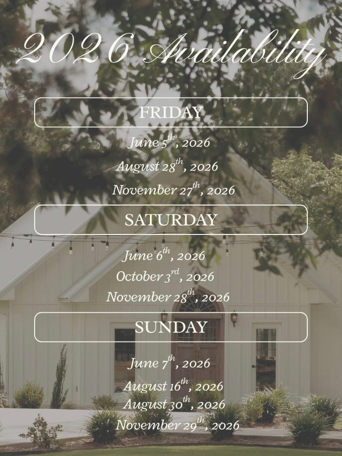 A few 2026 dates available - email us to book a tour ✨

fourfifteenestaes@gmail.com

#2026weddings #2026bride #weddingday