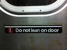 Above: Sorry, MTA stick figure