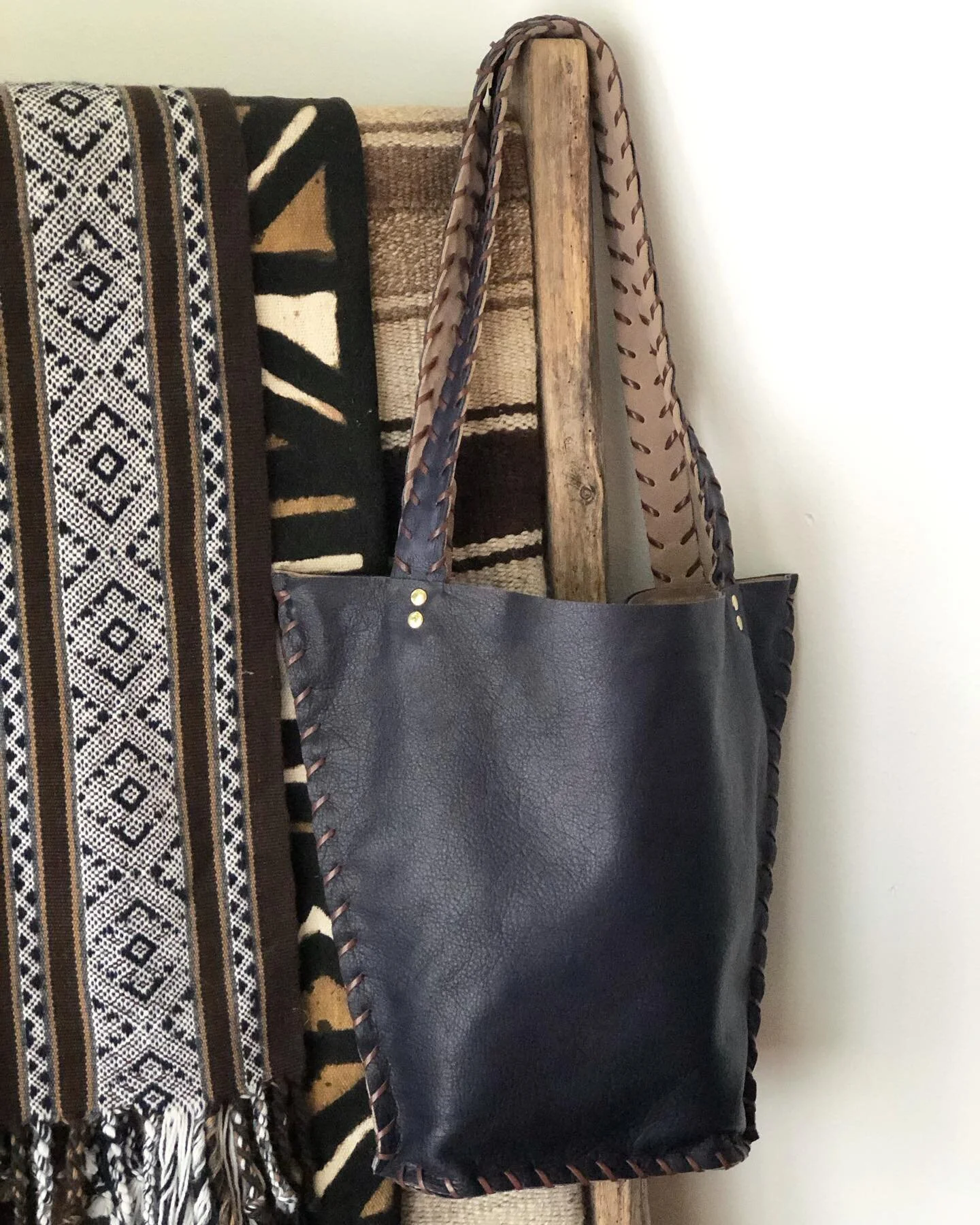 Vintage textiles and hand made leather bags&hellip;it&rsquo;s a good combo if you ask me!