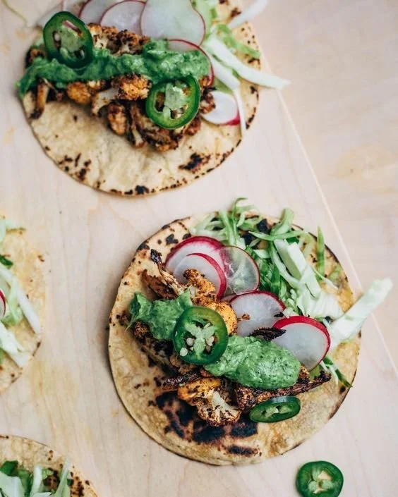 Chipotle Roasted Cauliflower Tacos