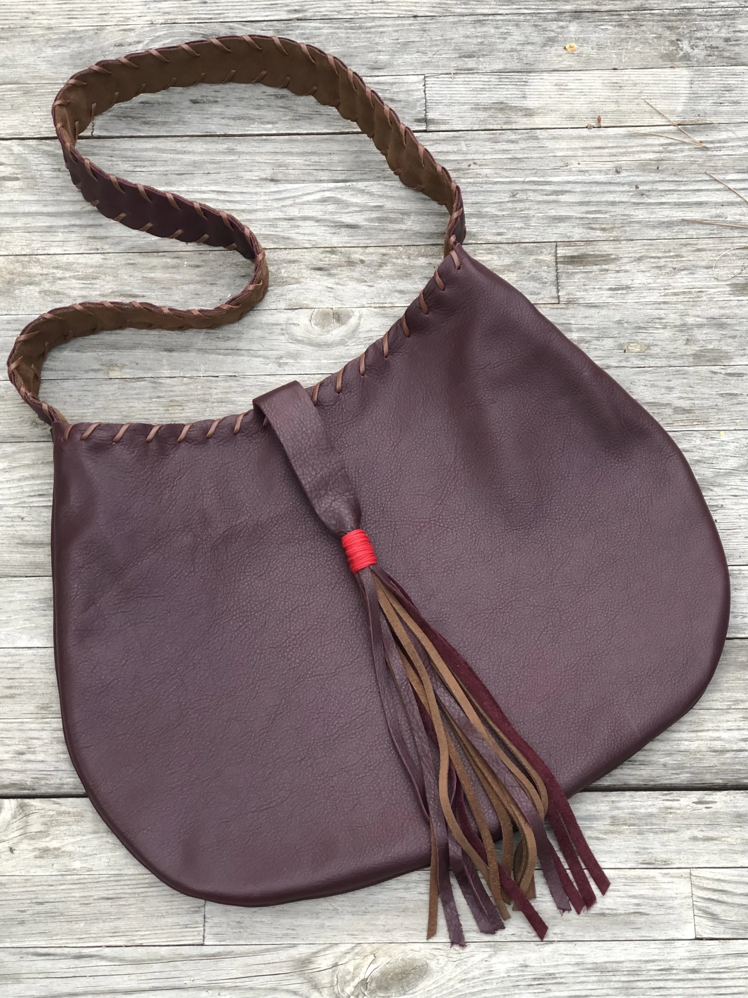 Crowheart Saddle Bag - Wine