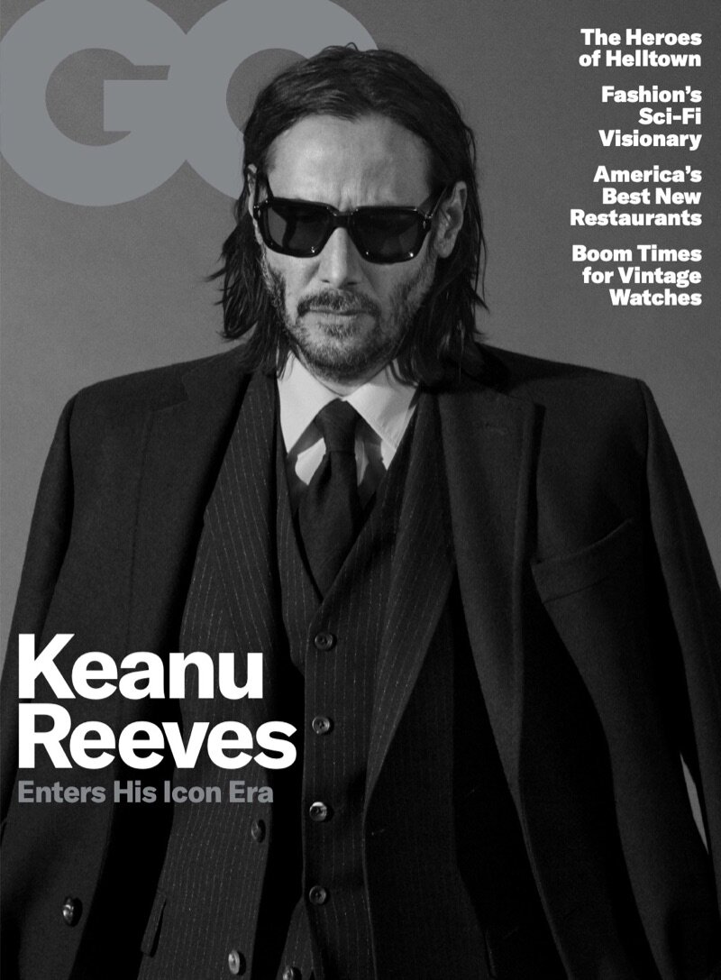 GQ - Keanu Reeves 
photographed by Daniel Jackson