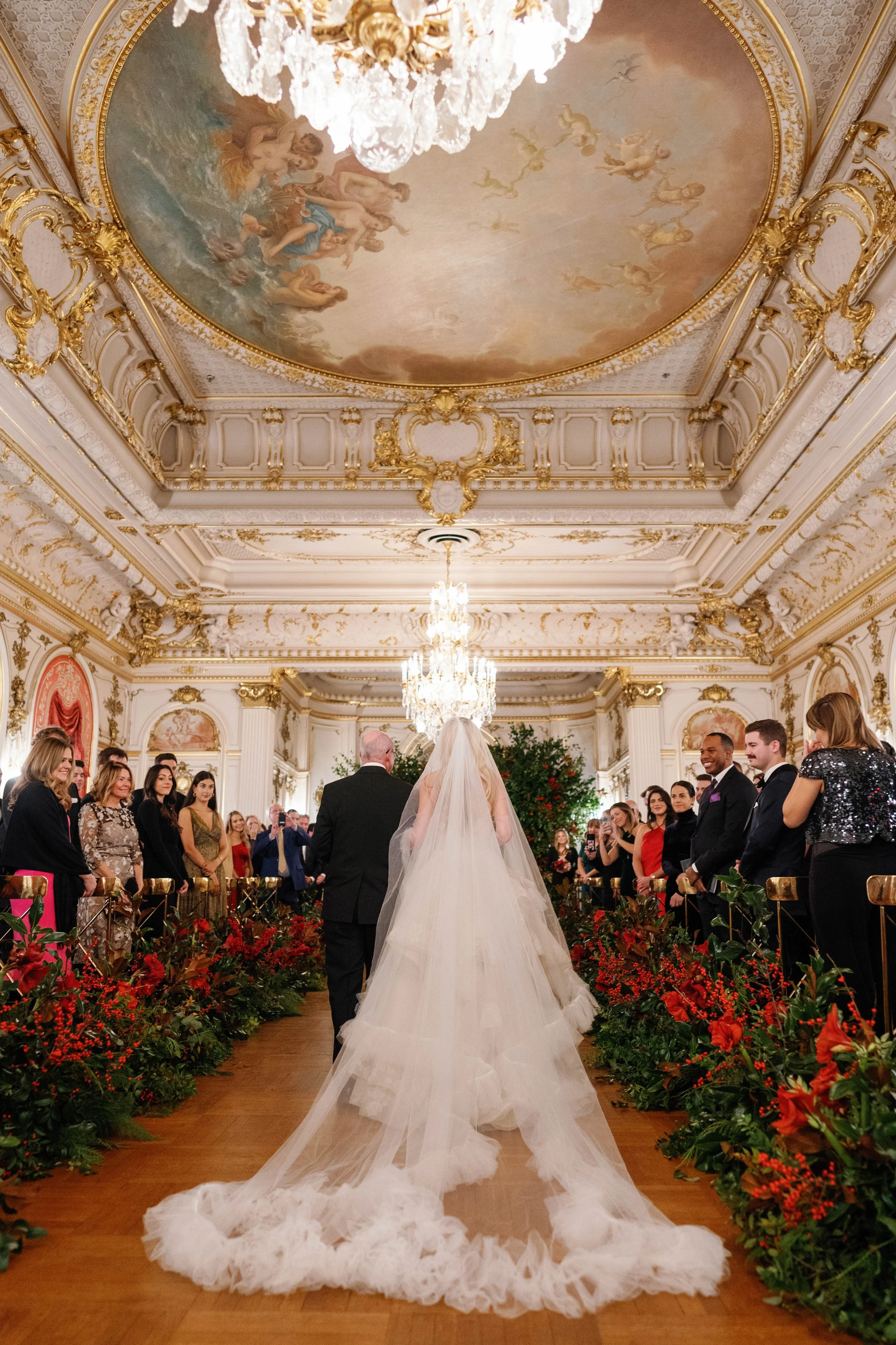A Glowing Winter Wedding at the Cosmos Club