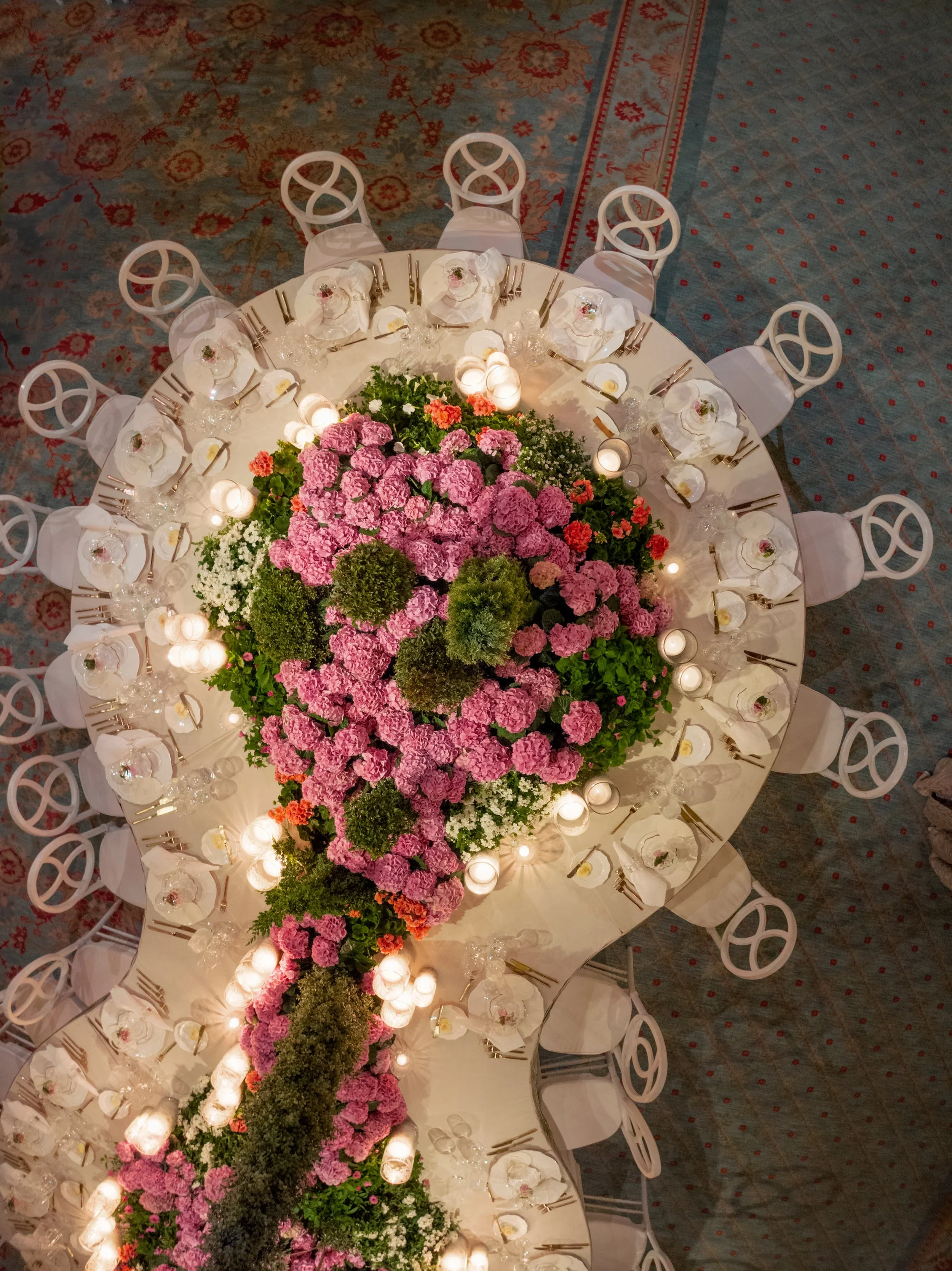 English Garden and Serpentine Tables