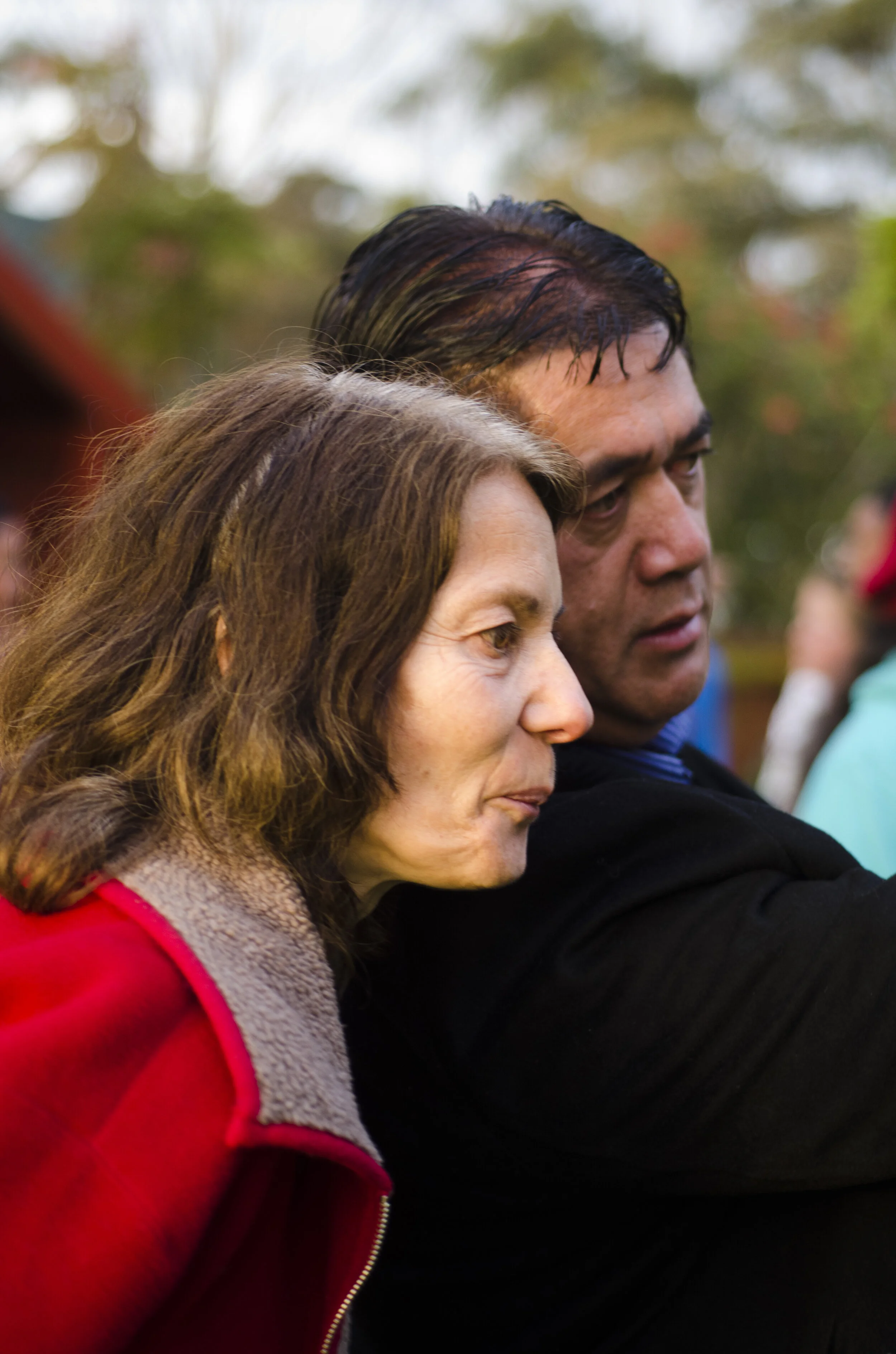 Explanation from Hirini to Catherine about the Maori symbols