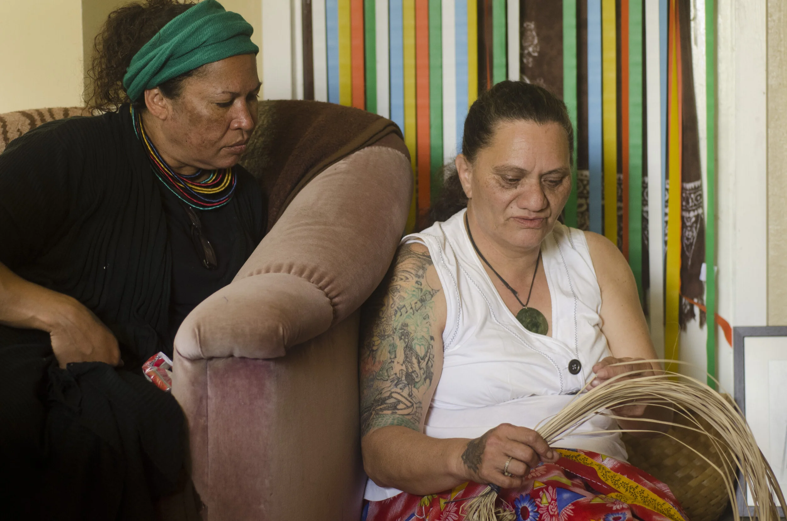 Weaving with Flax