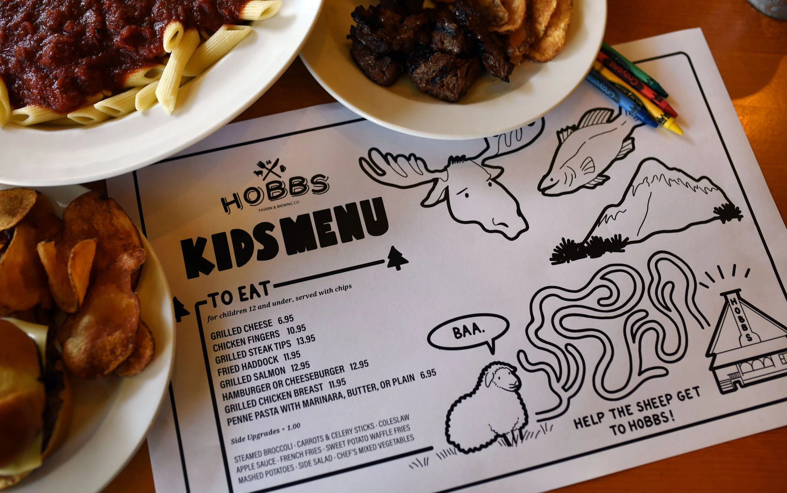 Hobbs Tavern Kids Menu