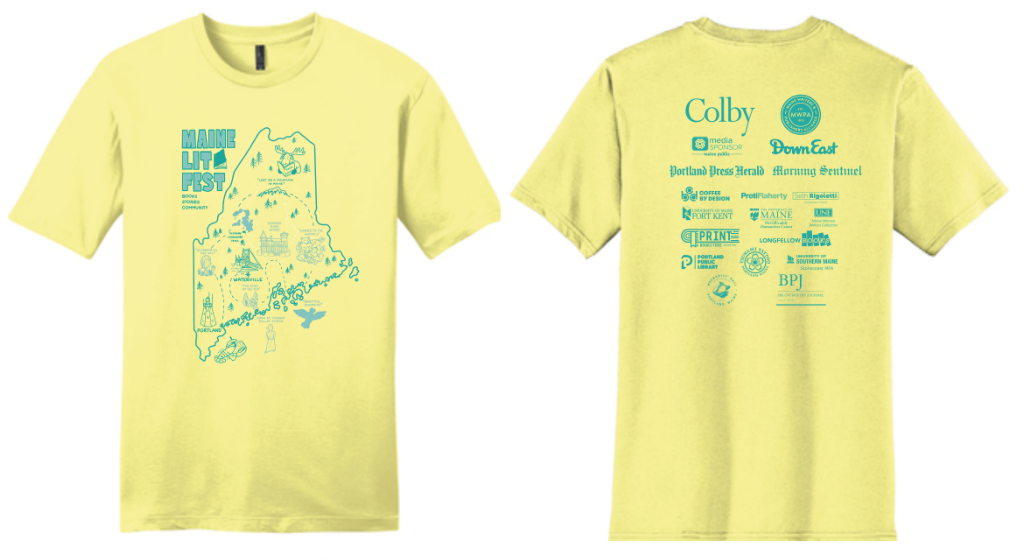 2022 Maine Lit Fest Tshirt Design