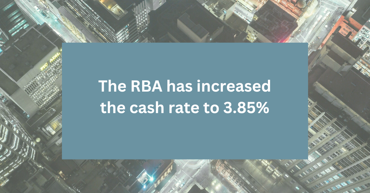 RBA has increased the cash rate