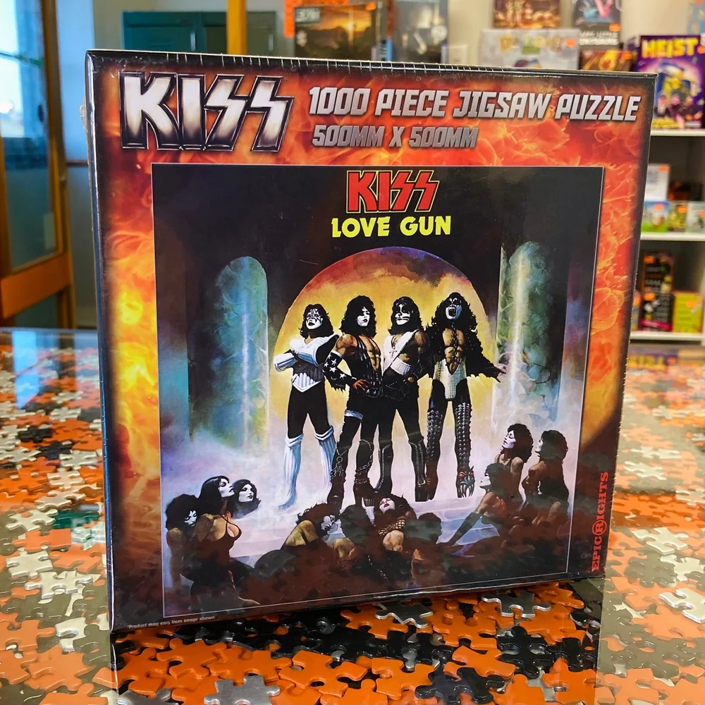 Licensed Puzzle KISS Love Gun Puzzle 1,000 pieces — SOLVE IT AND