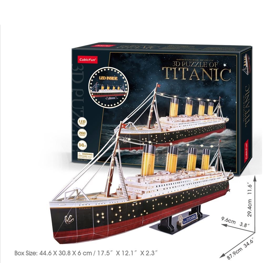 3D Puzzle - Titanic XL with LED Lights