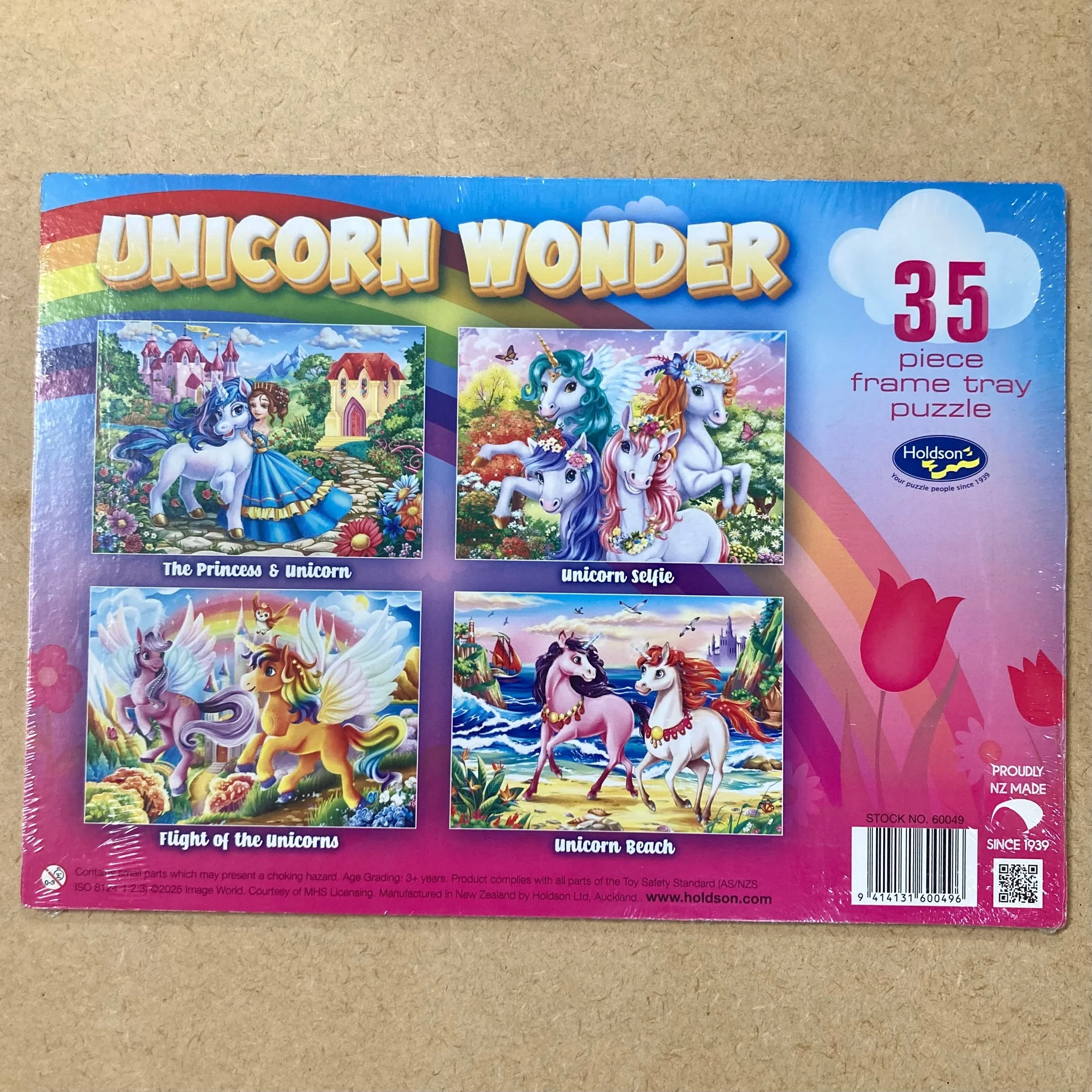 Unicorn Wonder 35 piece frame tray puzzle