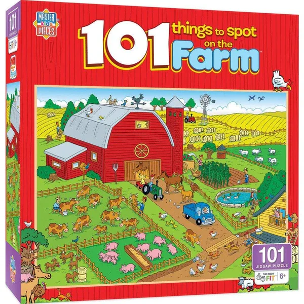 Masterpieces Puzzle 101 Things to Spot on a Farm Puzzle 101 pieces