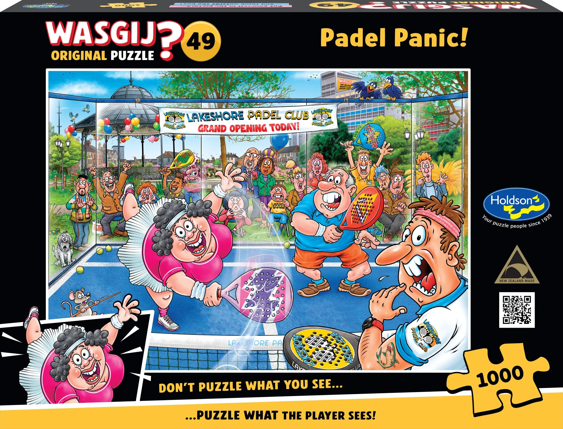 Wasgij Original 49 - 1000 Piece Puzzle - Padel Panic!