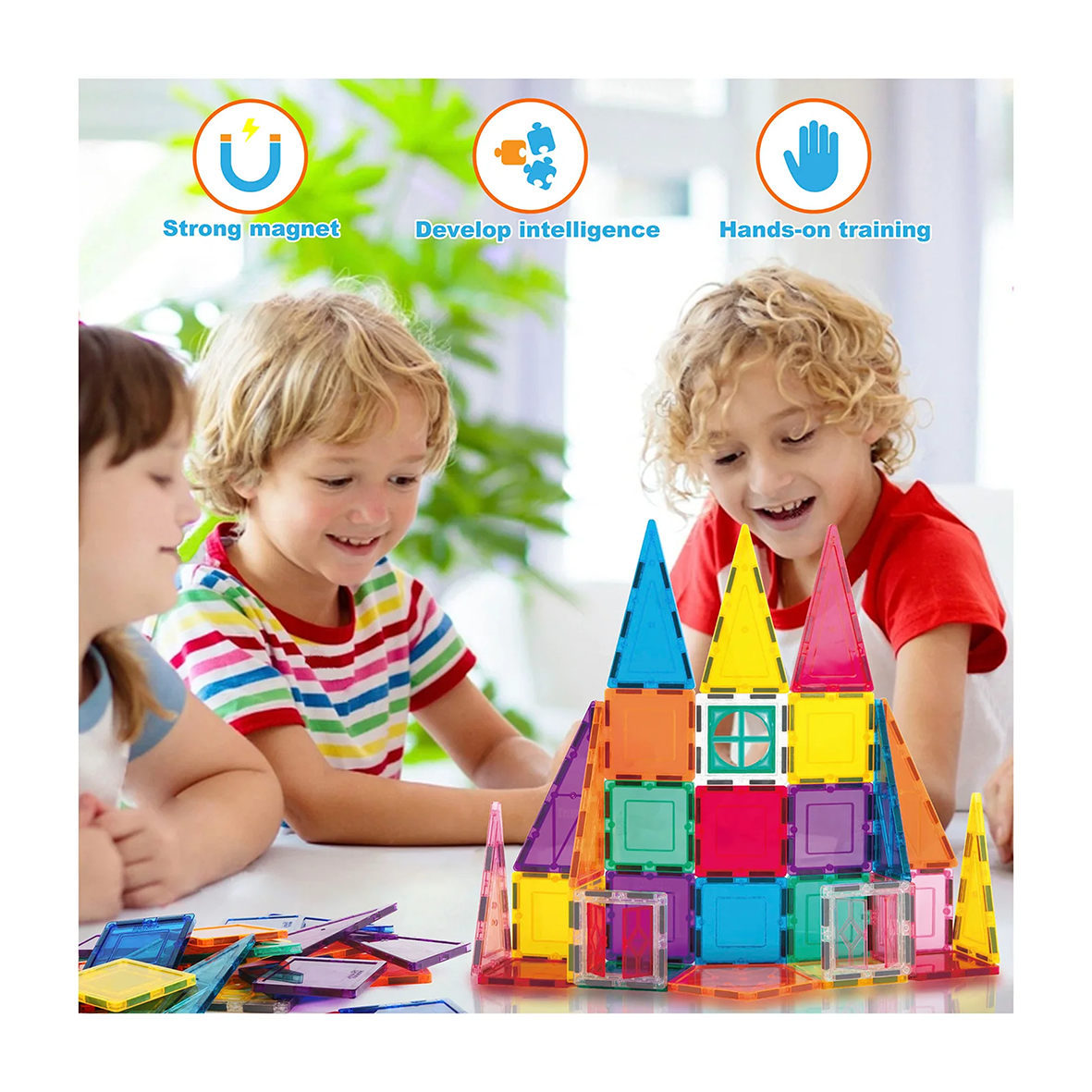 PicassoTiles 36pc Rocket Ship Magnetic Building Block Set 05.png