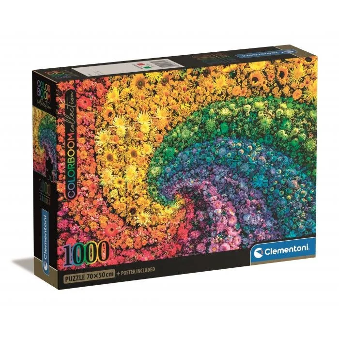 Clementoni Colorboom Whirl Puzzle 1000 piece Compact