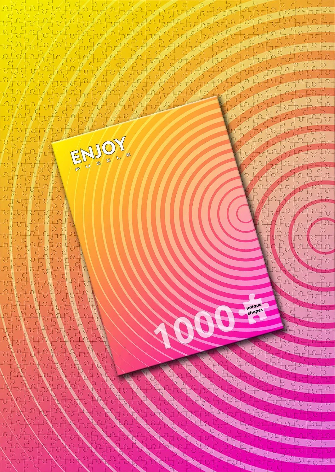 Enjoy Circle Gradient Number Two Puzzle 1000 piece