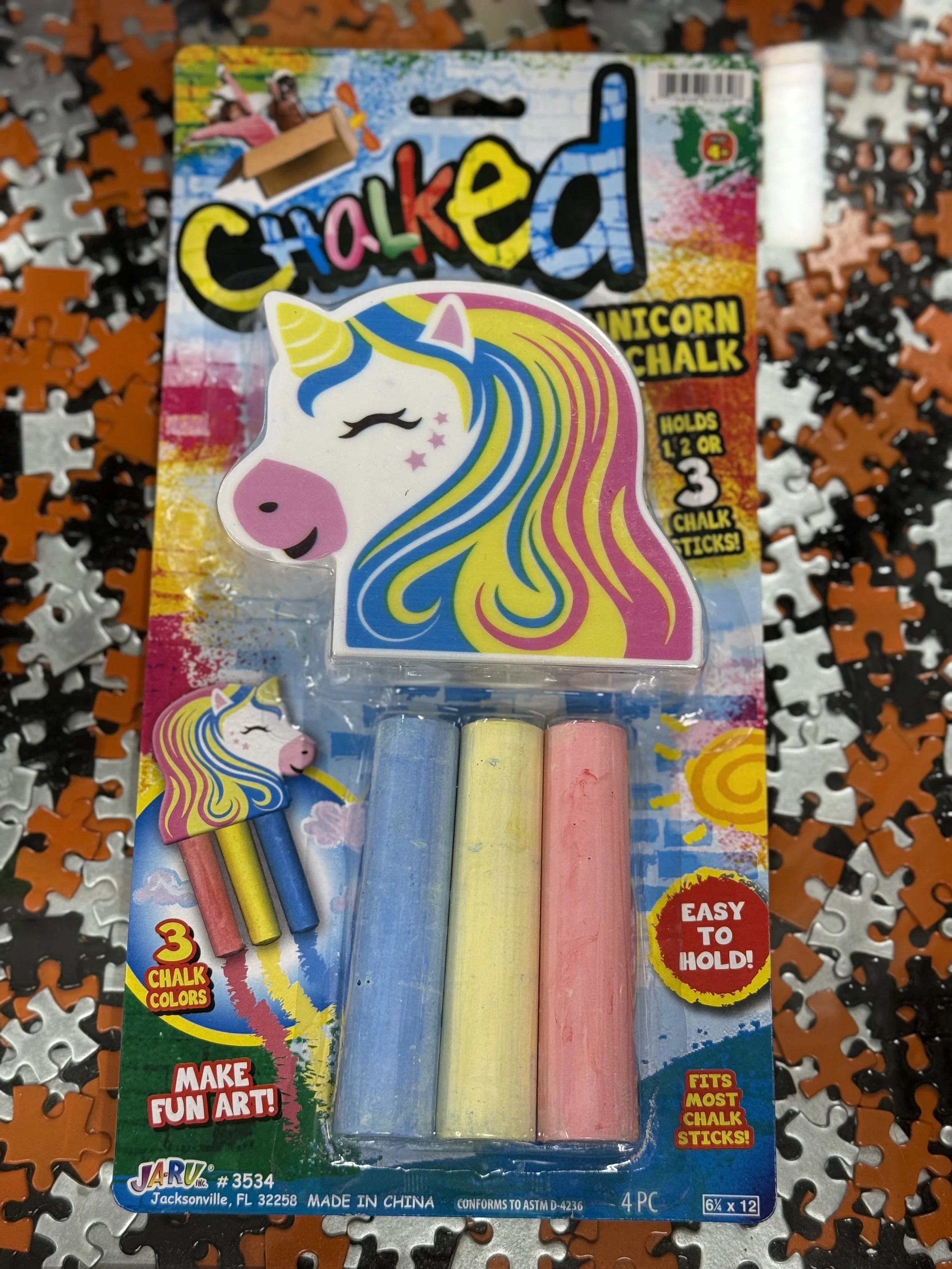 Chalked Unicorn Holder