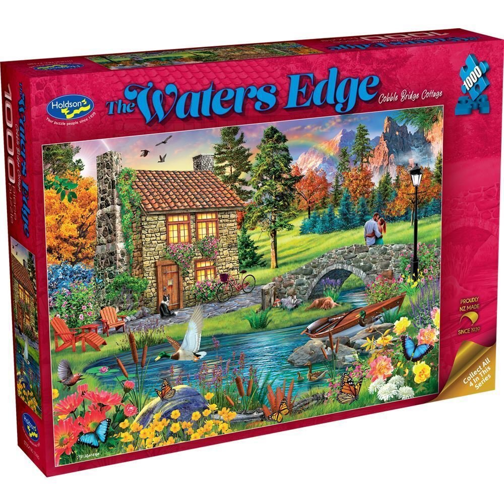 The Waters Edge 1000pc Puzzle - Cobble Bridge Cottage