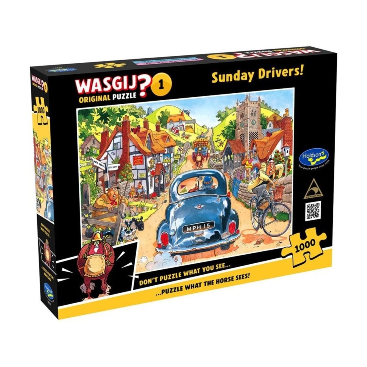 Wasgij Original 1 1000 Piece Puzzle - Sunday Drivers