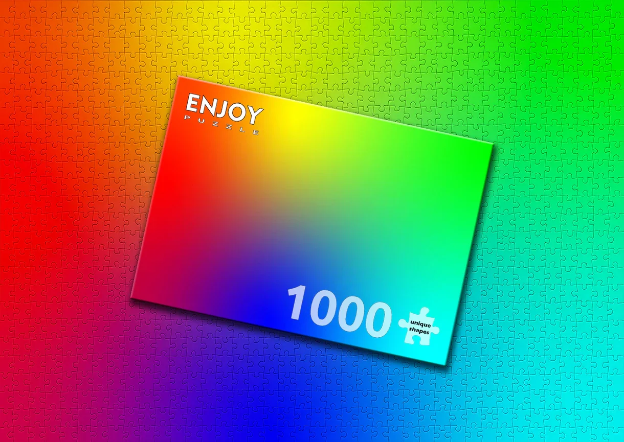 Enjoy Colorful Rainbow Gradient Puzzle 1000 piece
