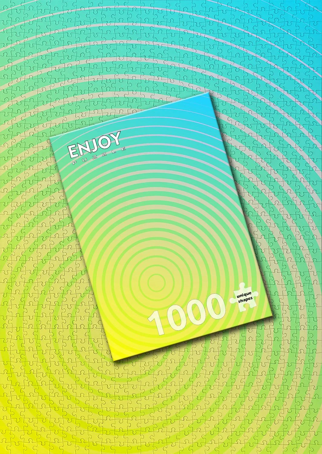 Enjoy Circle Gradient Number Four Puzzle 1000 piece