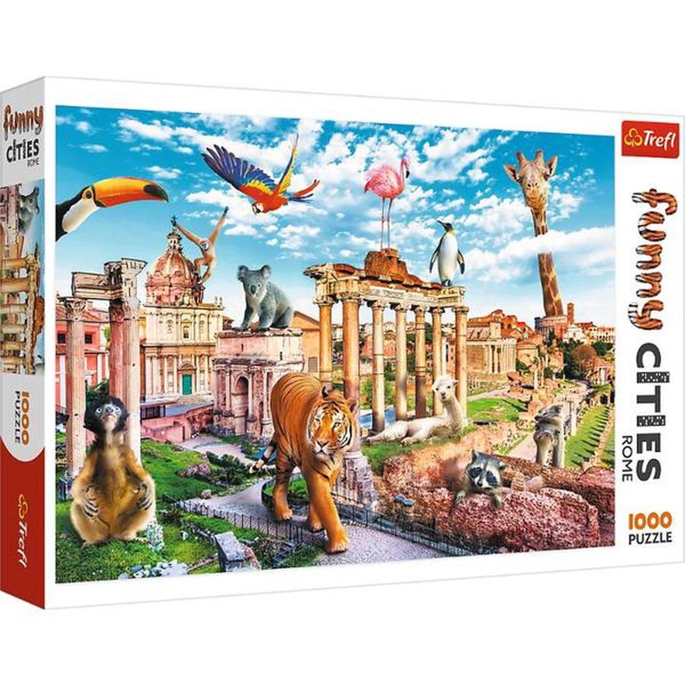 Trefl 1000 Piece Funny Cities Puzzle - Wild Rome