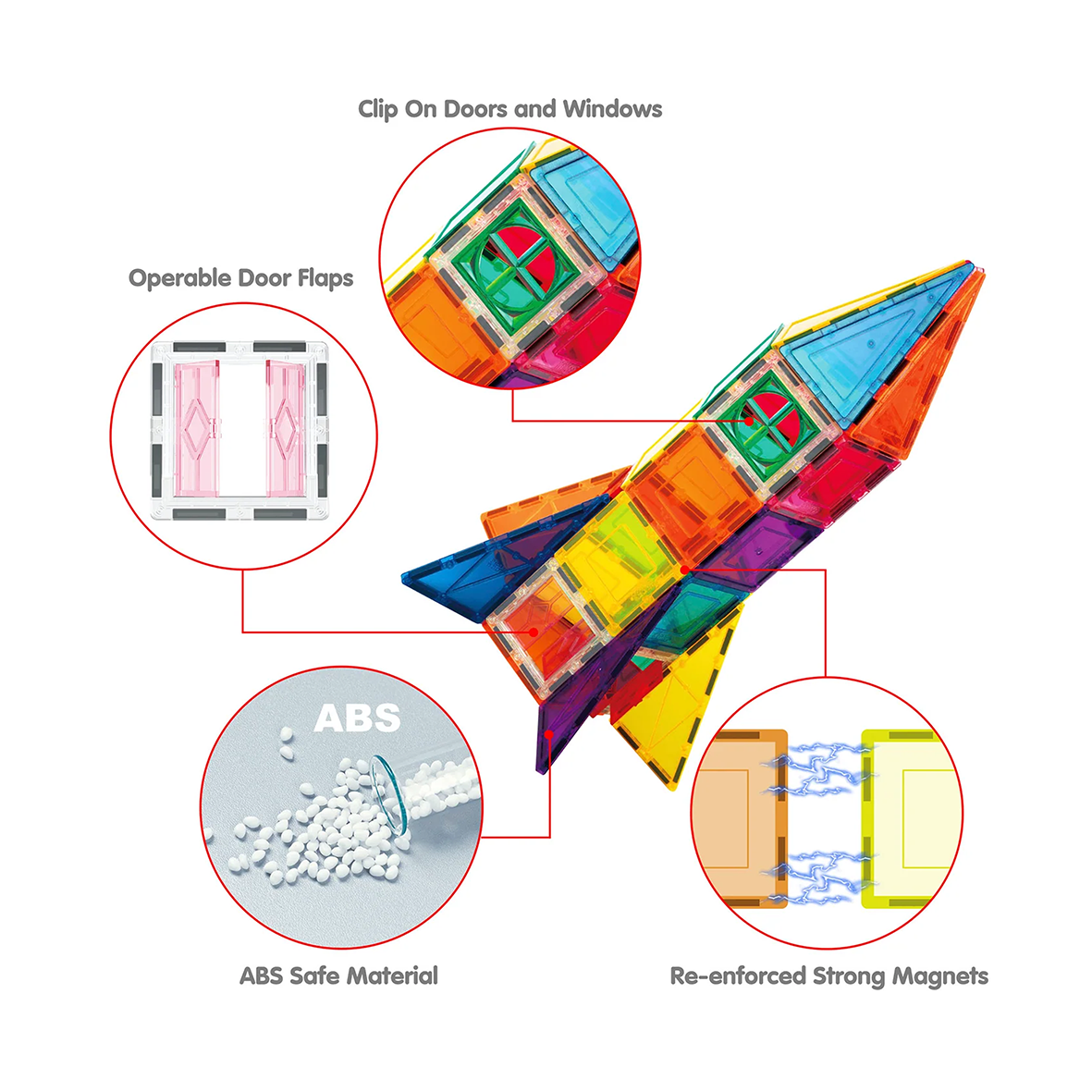 PicassoTiles 36pc Rocket Ship Magnetic Building Block Set 03.png