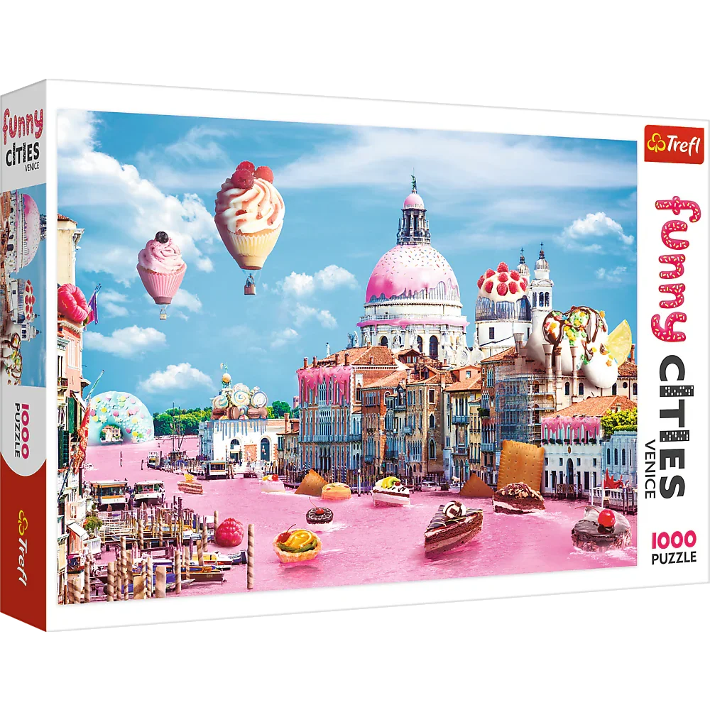 Trefl 1000 Piece Funny Cities Puzzle - Sweets In Venice