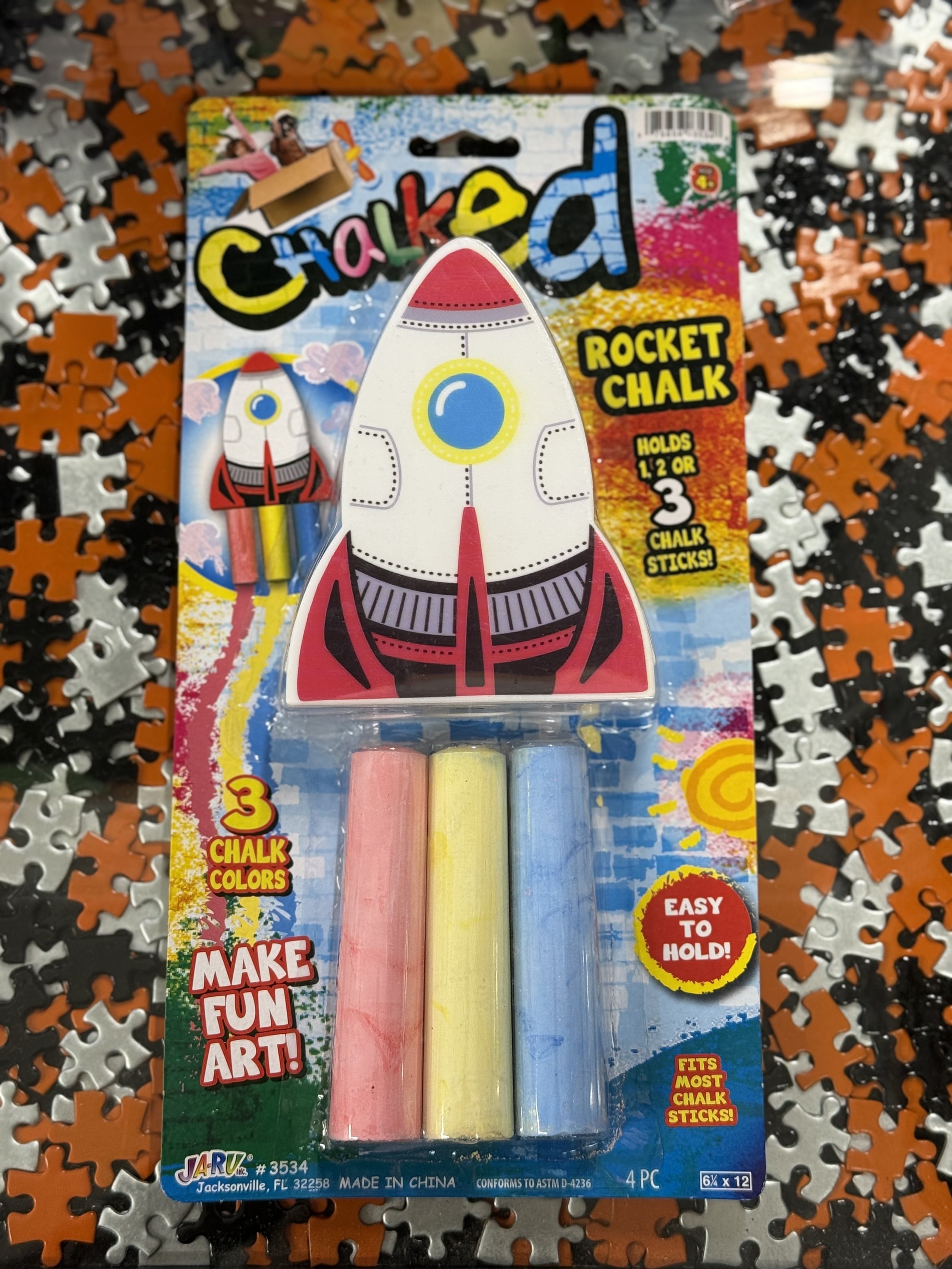 Chalked Rocket Holder