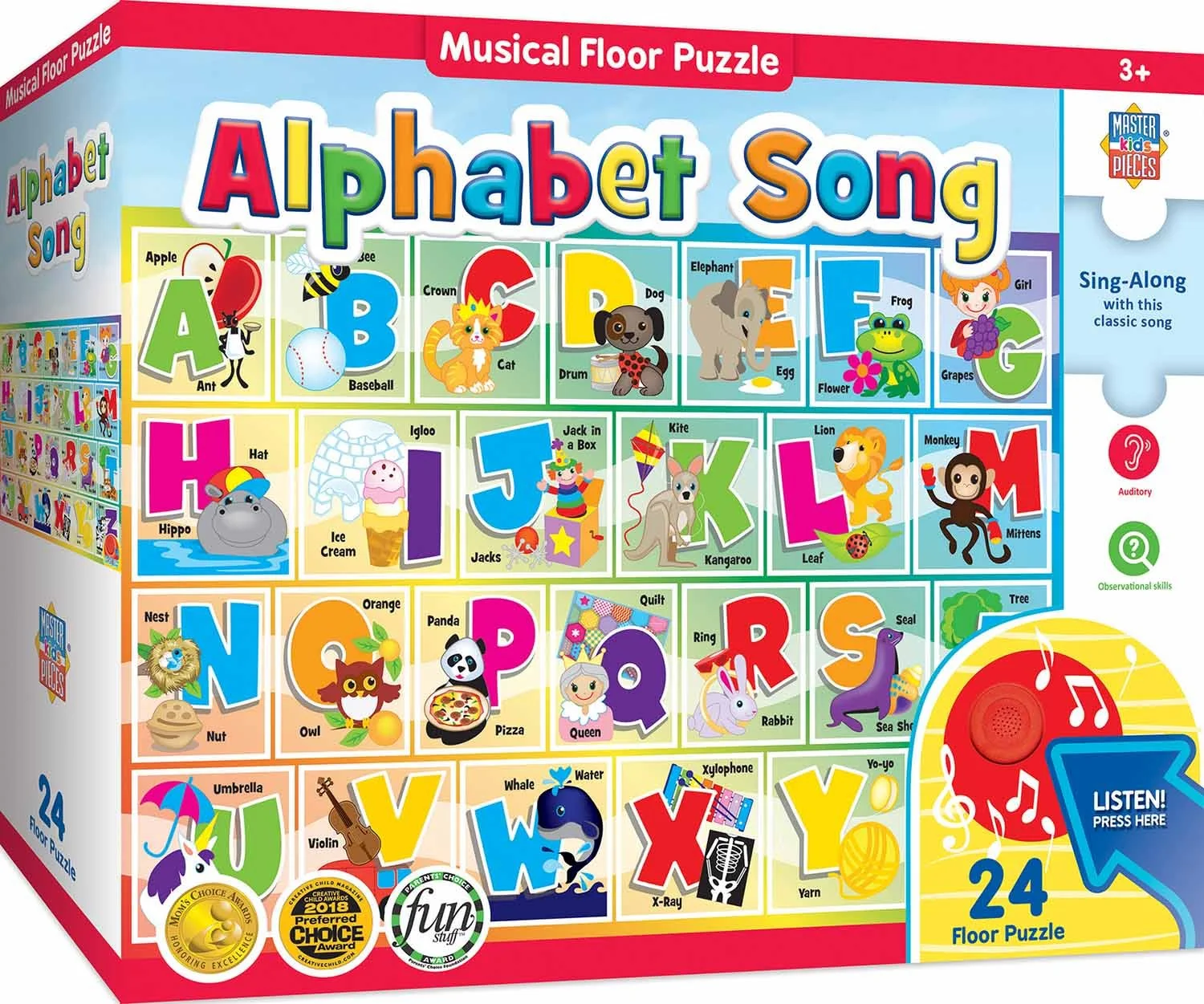 Masterpieces Puzzle Educational Sing-a-Long Alphabet Puzzle 24 pieces