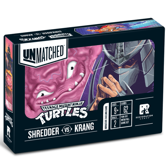 Unmatched Teenage Mutant Ninja Turtles - The Shredder & Krang Hero Decks